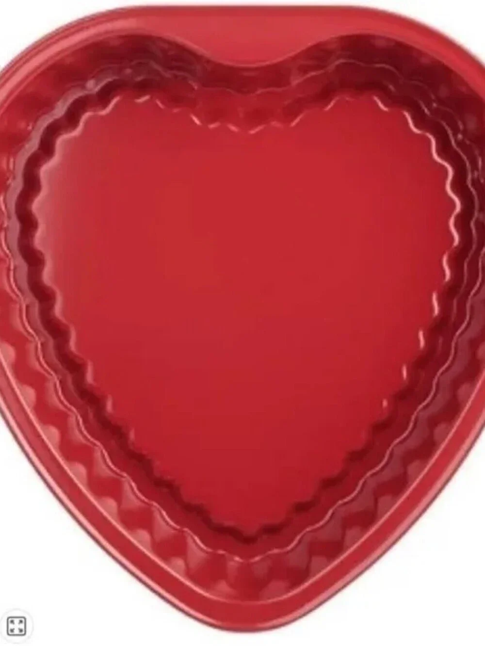 Trudeau Red Heart-Shaped Cake Pan, NWOT